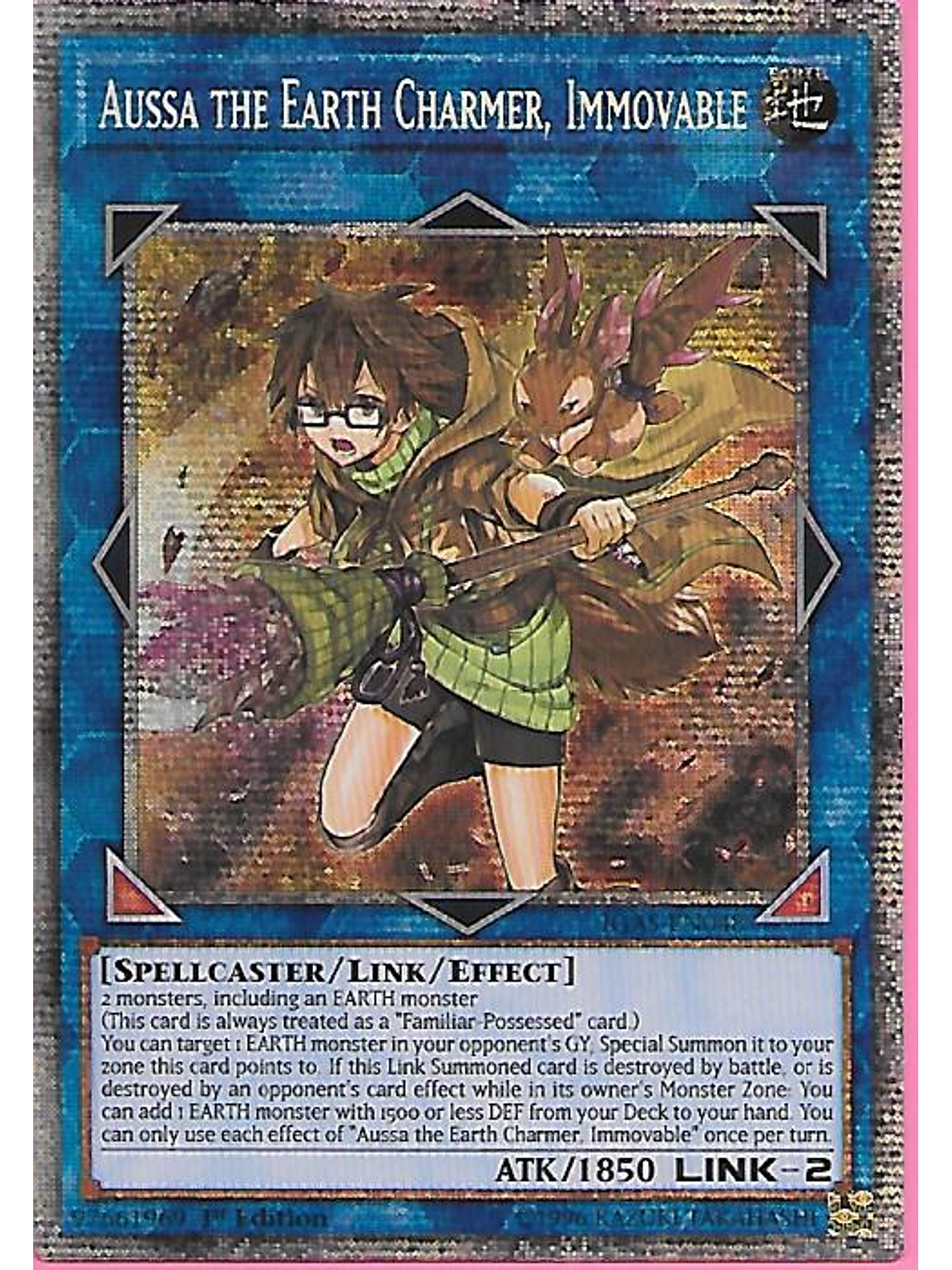 Aussa the Earth Charmer, Immovable - IGAS-EN048 - Prismatic Secret 1st Edition 1