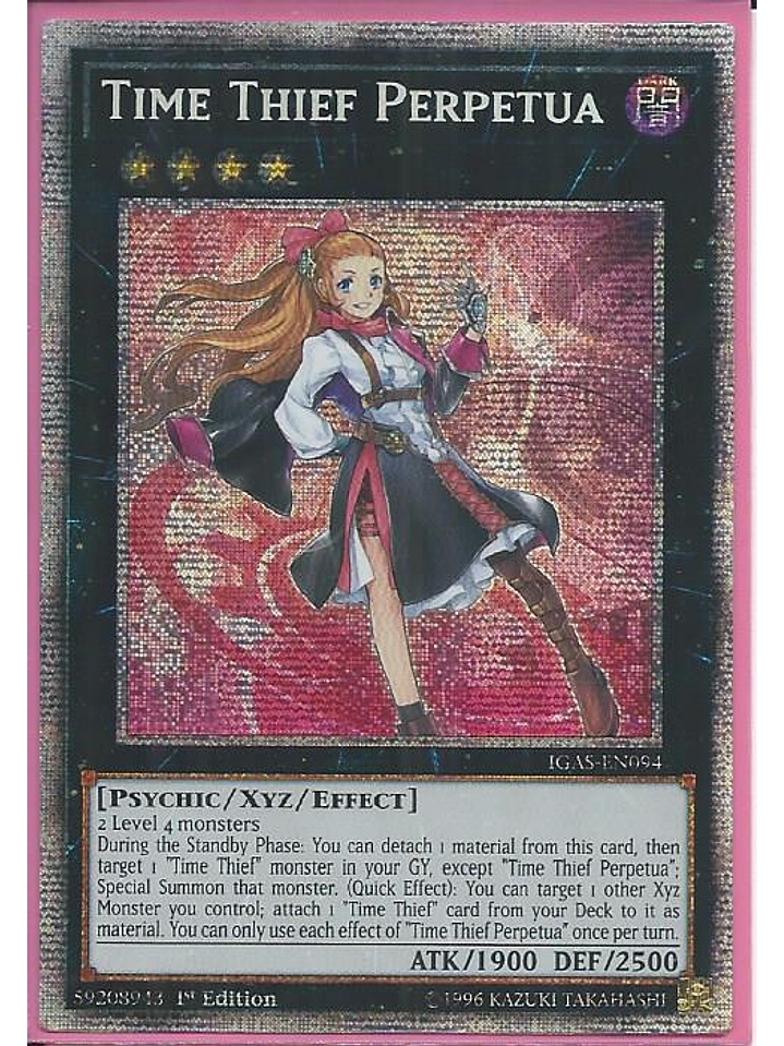 Time Thief Perpetua - IGAS-EN094 - Prismatic Secret 1st Edition 1