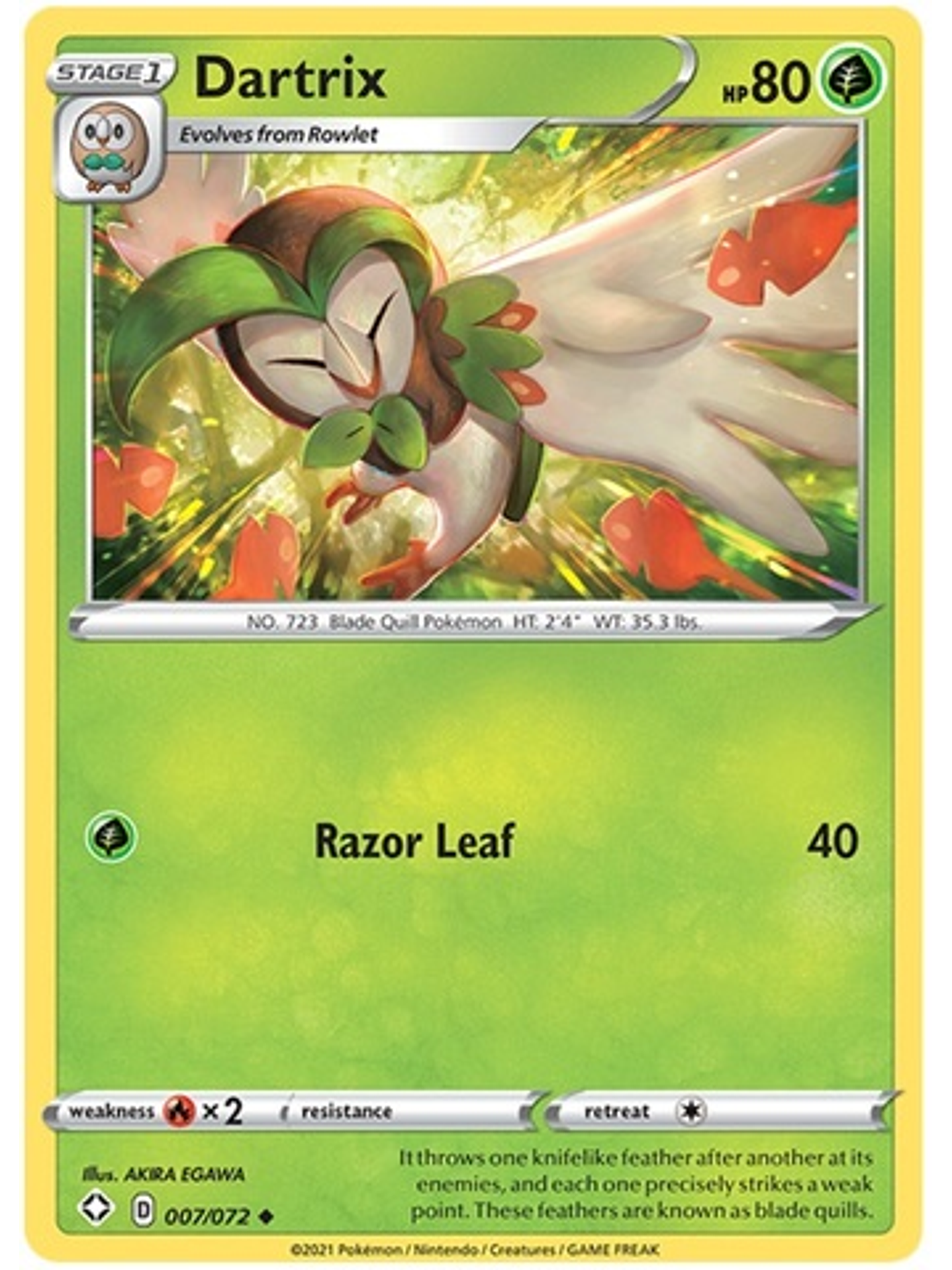 Dartrix - 7/72 - Uncommon 1