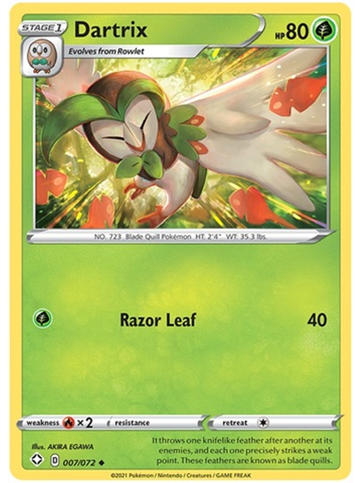 Dartrix - 7/72 - Uncommon 1