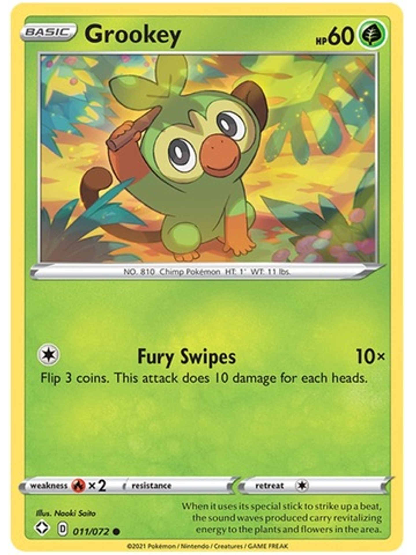 Grookey - 11/72 - Common 1