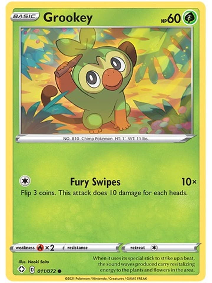 Grookey - 11/72 - Common 1