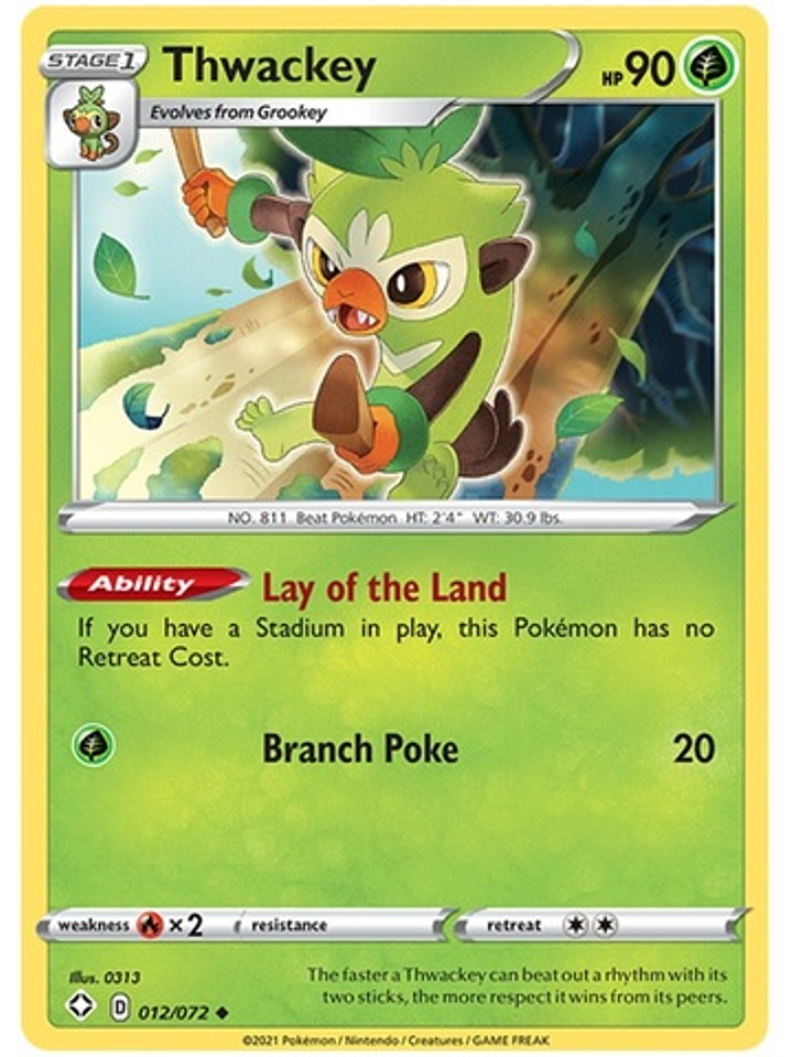 Thwackey - 12/72 - Uncommon Reverse Holo 1