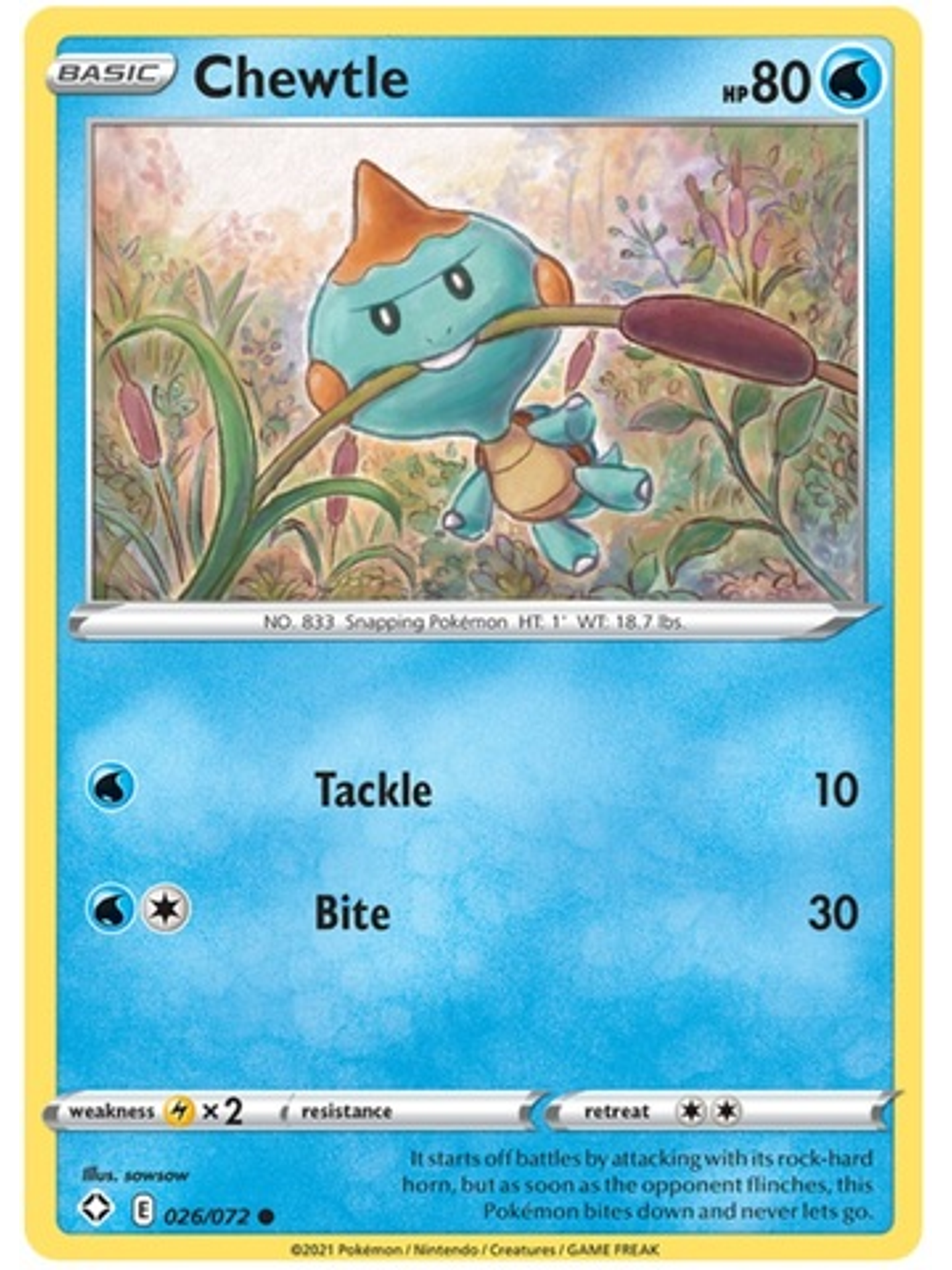 Chewtle - 26/72 - Common 1