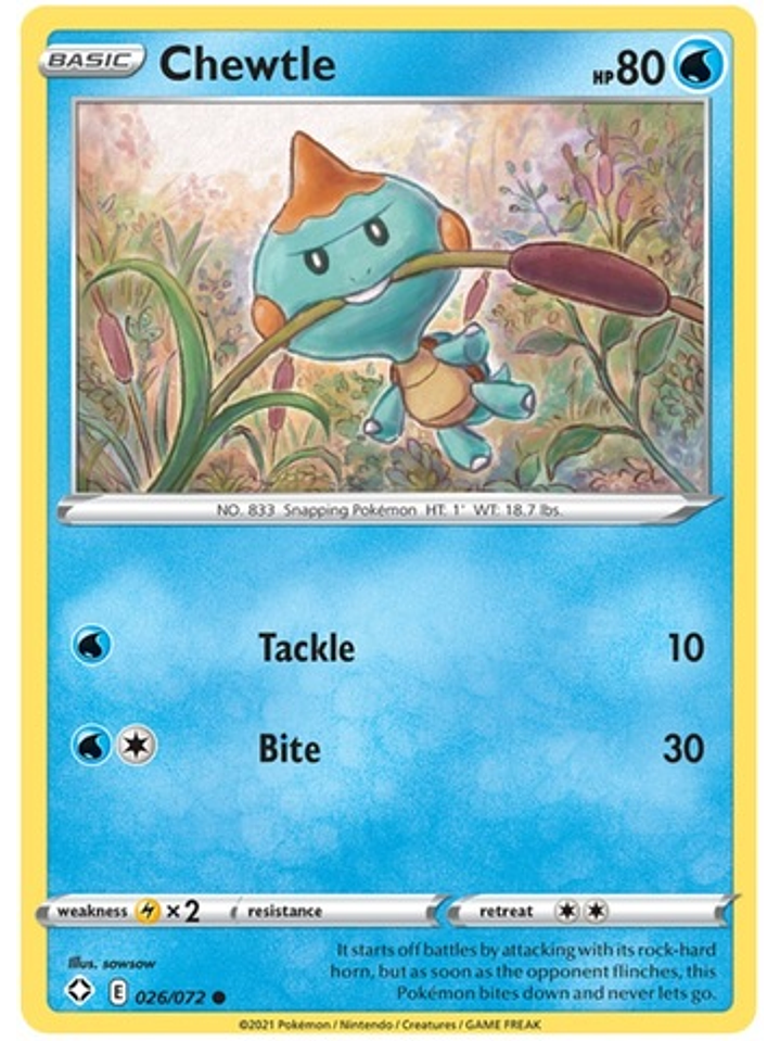 Chewtle - 26/72 - Common 1