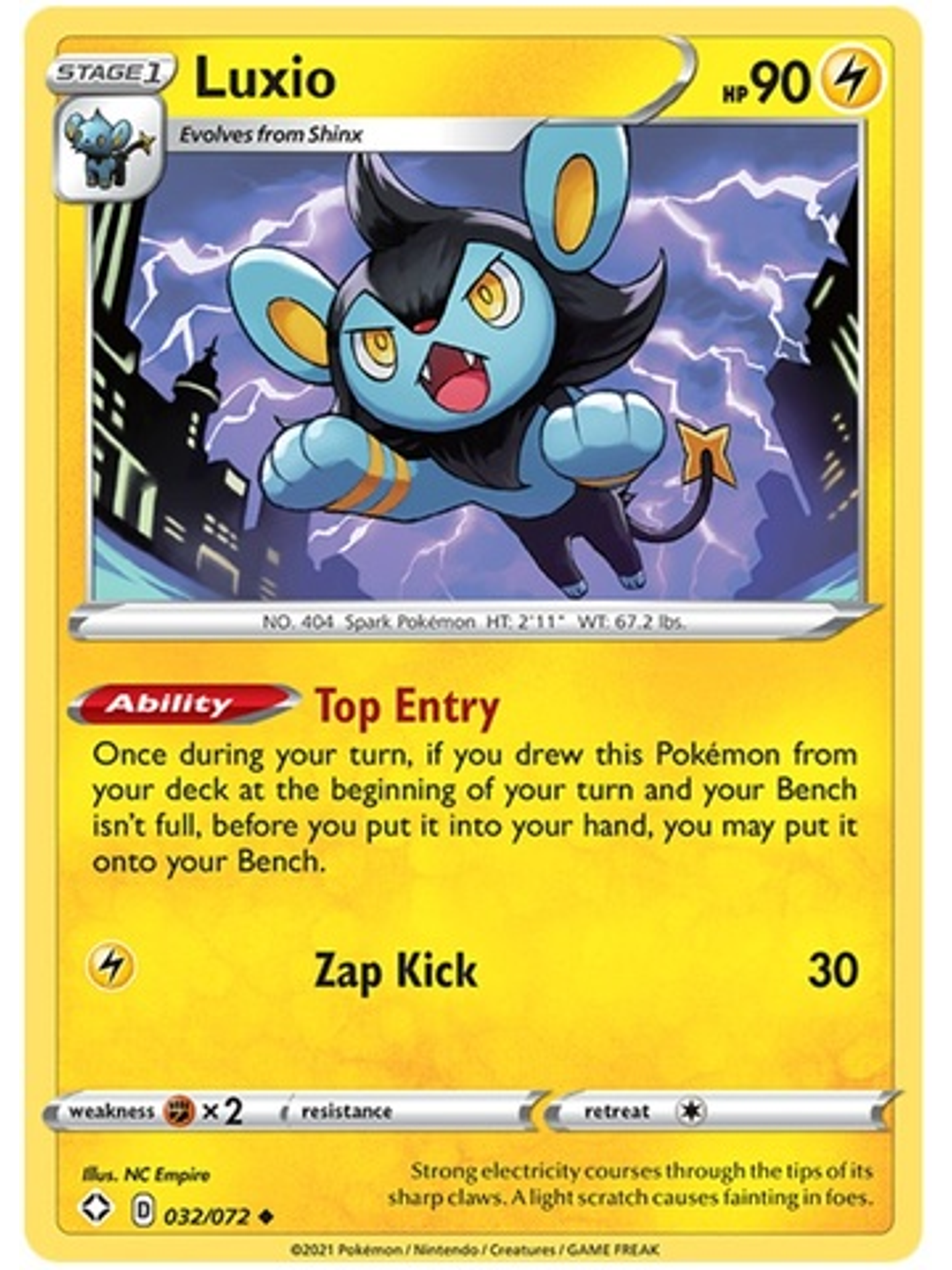 Luxio - 32/72 - Uncommon 1