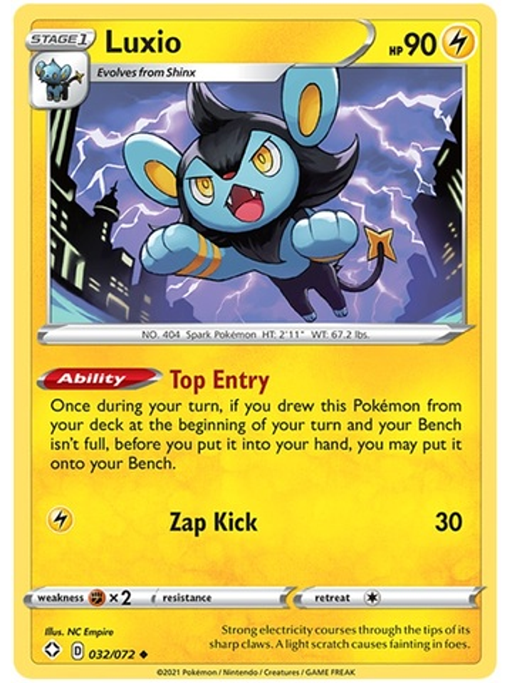 Luxio - 32/72 - Uncommon 1