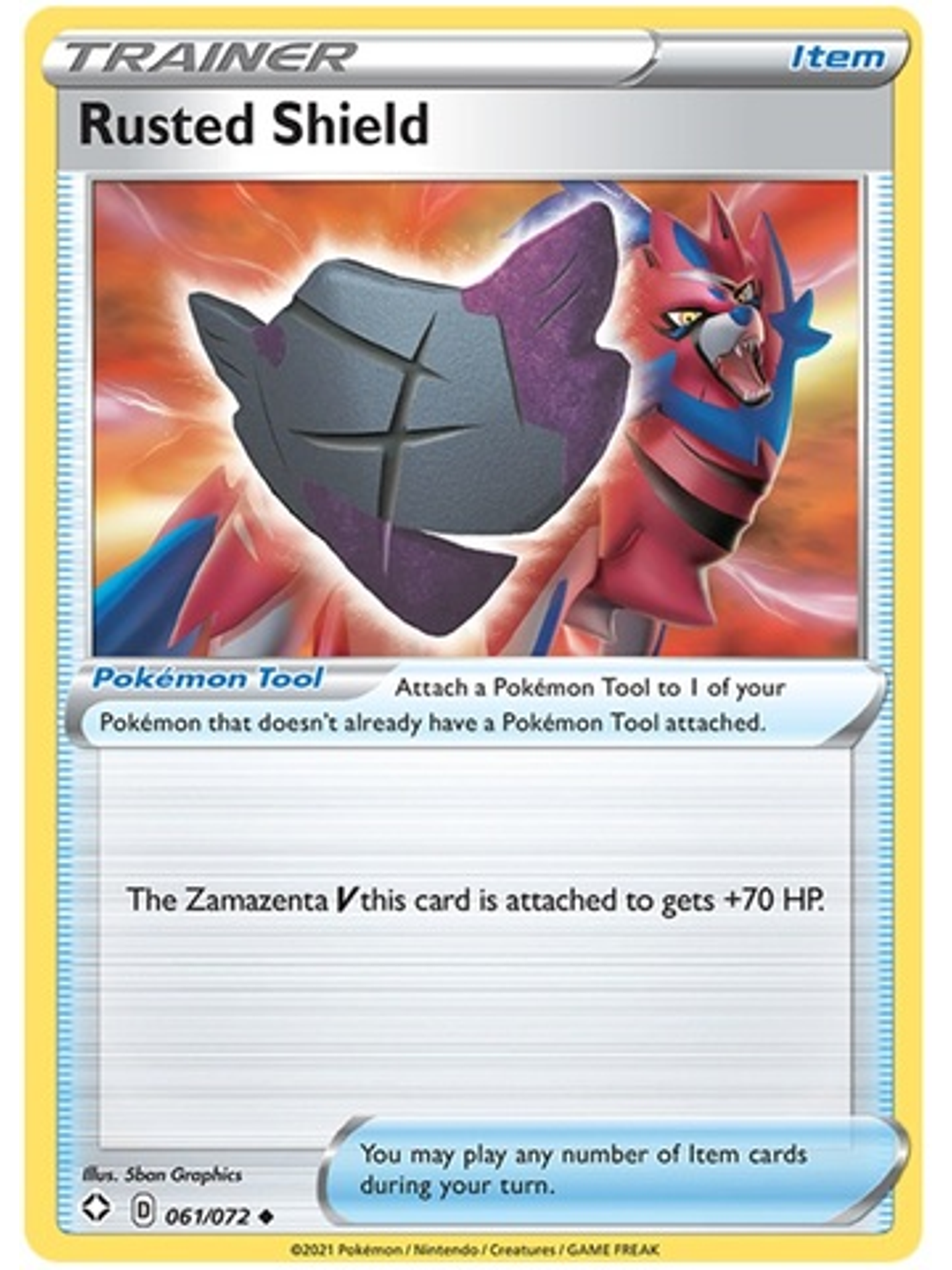 Rusted Shield - 61/72 - Uncommon Reverse Holo 1