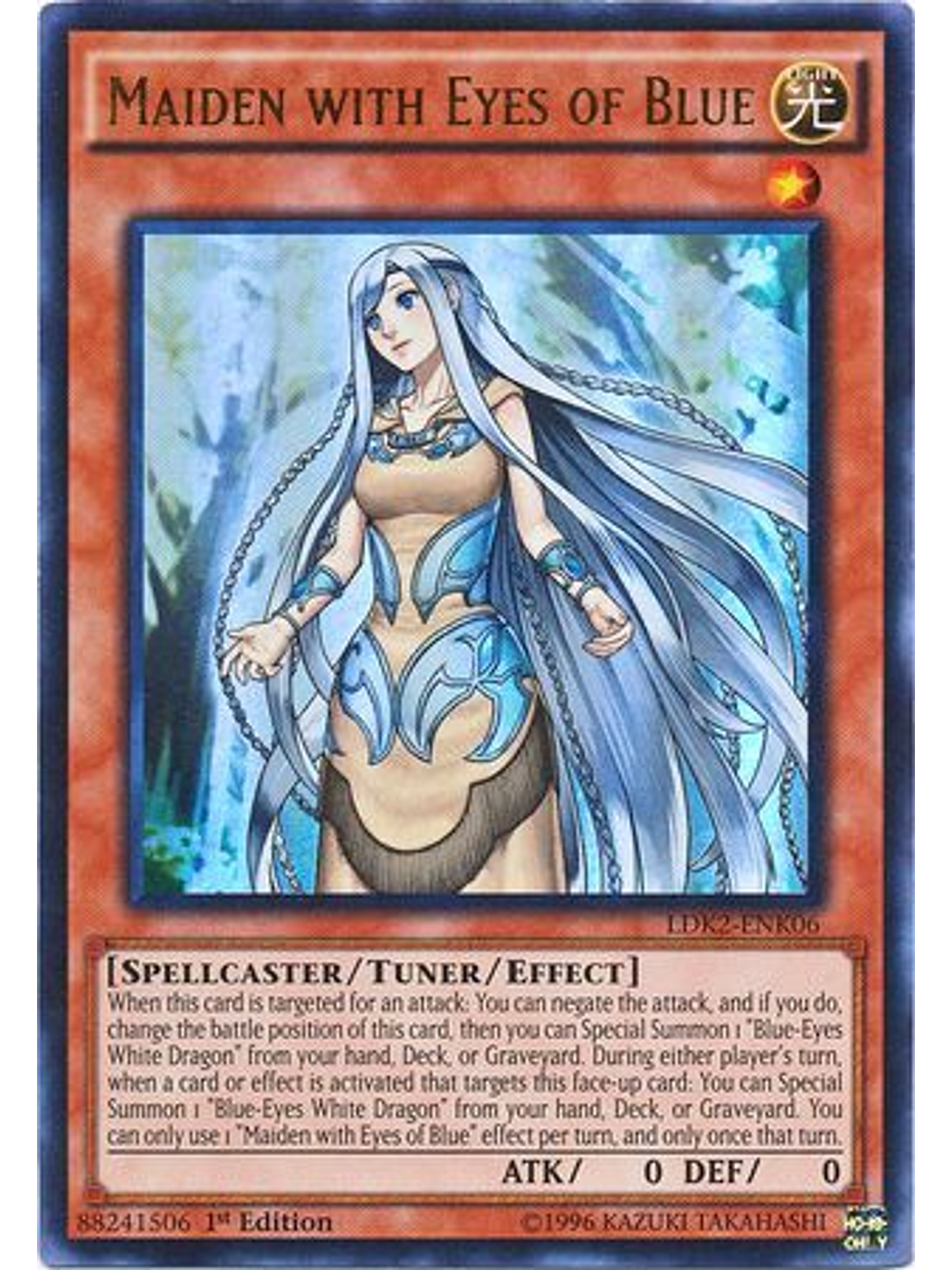 Maiden with Eyes of Blue - LDK2-ENK06 - Ultra Rare 1st Edition 1