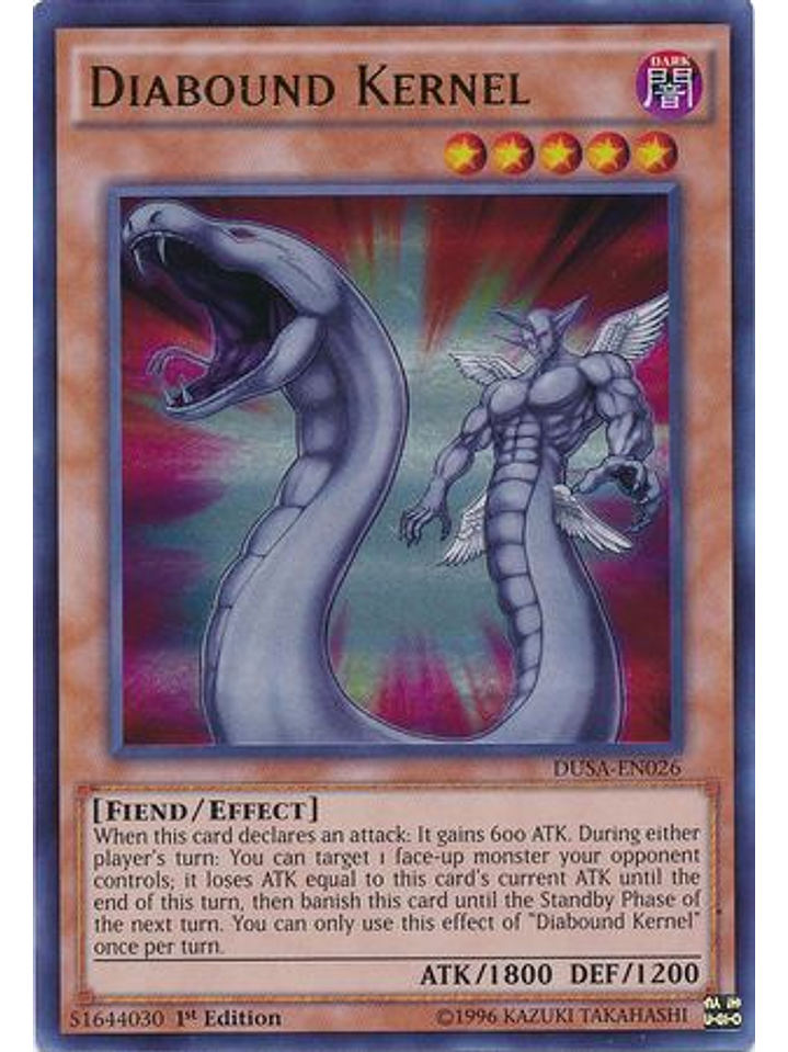 Diabound Kernel - DUSA-EN026 - Ultra Rare 1st Edition 1