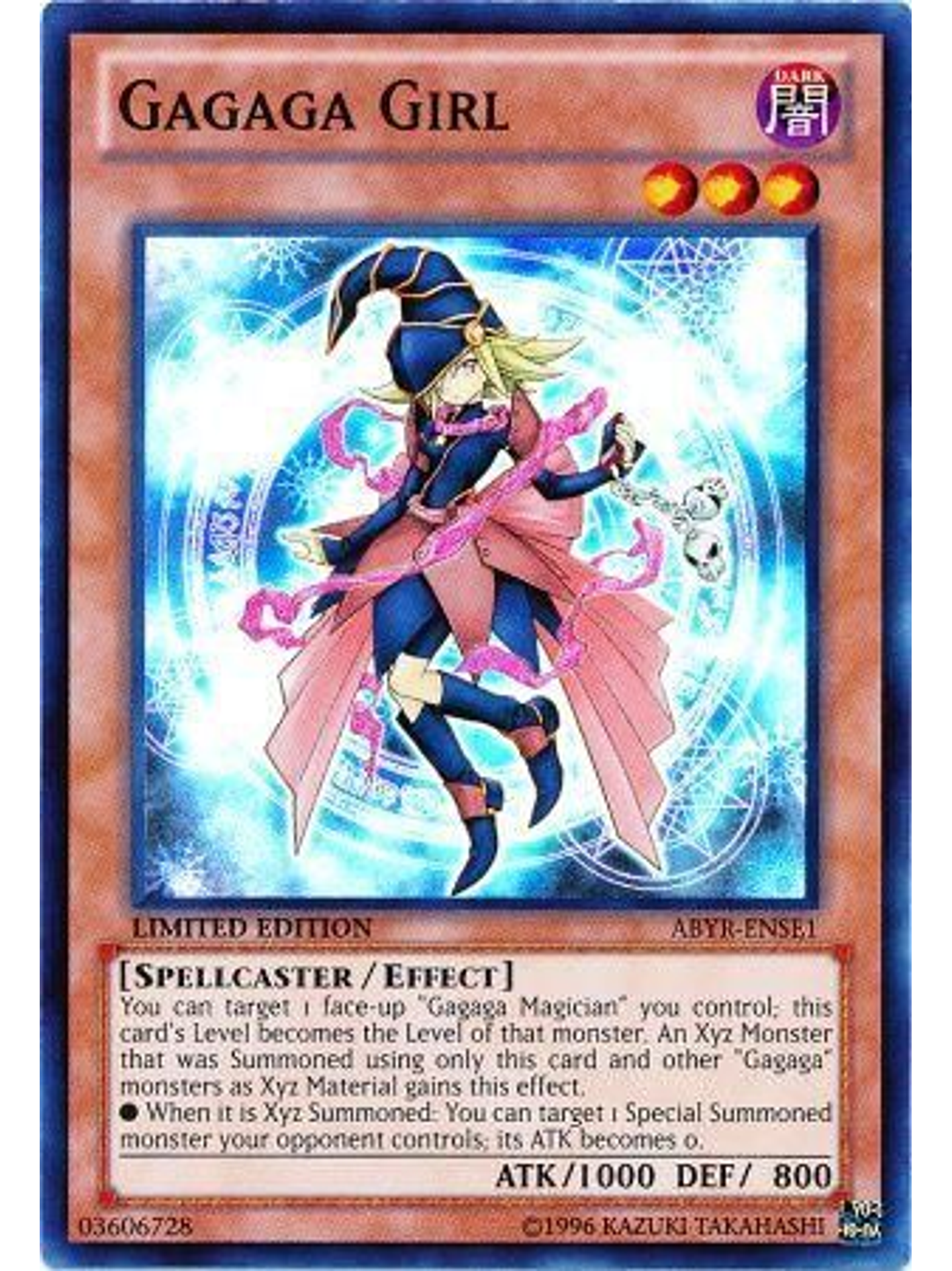 Gagaga Girl - ABYR-ENSE1 - Super Rare 1st Edition 1