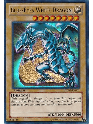 Blue-Eyes White Dragon - SDBE-EN001 - Ultra Rare 1st Edition