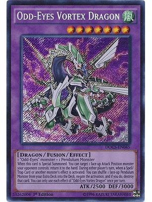 Odd-Eyes Vortex Dragon - DOCS-EN045 - Secret Rare 1st Edition