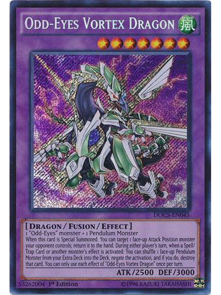 Odd-Eyes Vortex Dragon - DOCS-EN045 - Secret Rare 1st Edition 1
