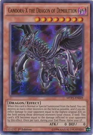Gandora-X the Dragon of Demolition - MVP1-EN049 - Ultra Rare 1st Edition