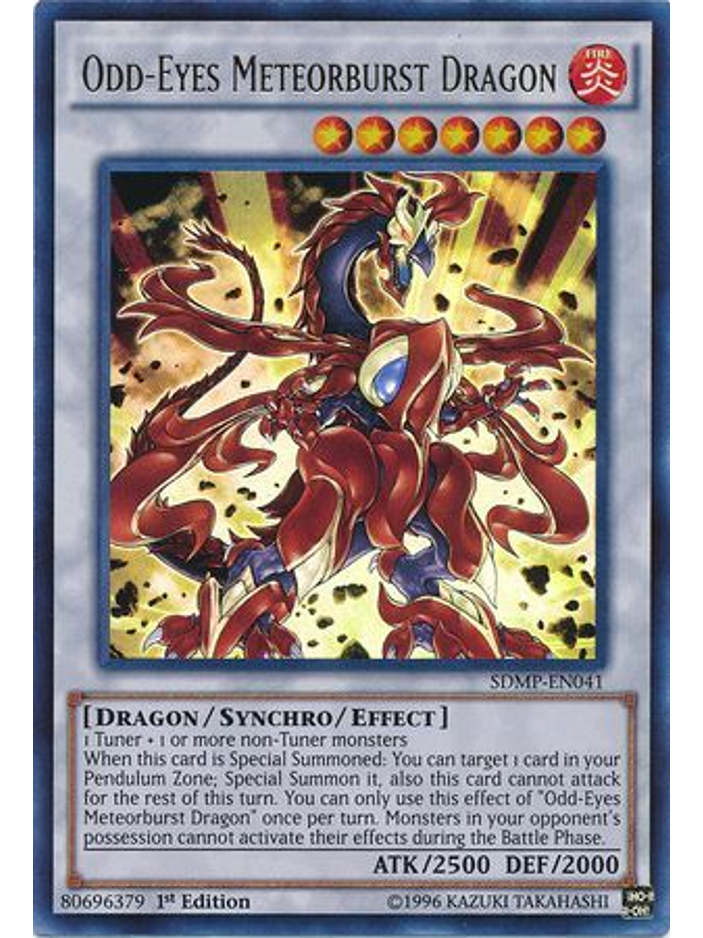 Odd-Eyes Meteorburst Dragon - SDMP-EN041 - Ultra Rare 1st Edition 1