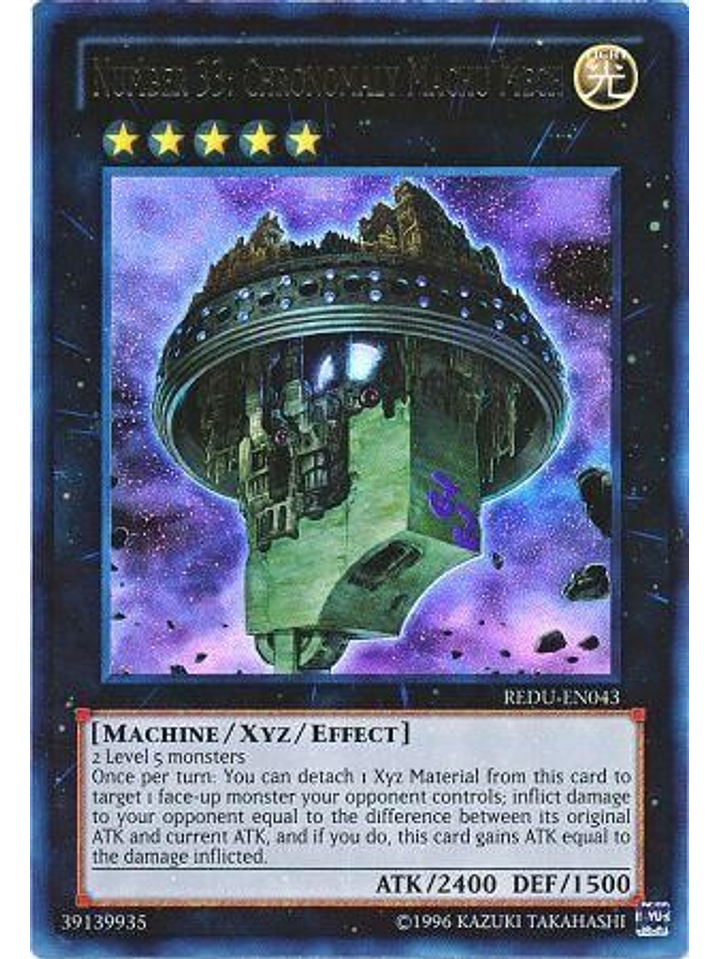 Number 33: Chronomaly Machu Mech - REDU-EN043 - Ultra Rare Unlimited 1