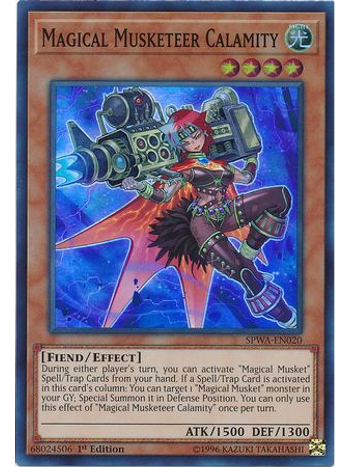 Magical Musketeer Calamity - SPWA-EN020 - Super Rare 1st Edition 1