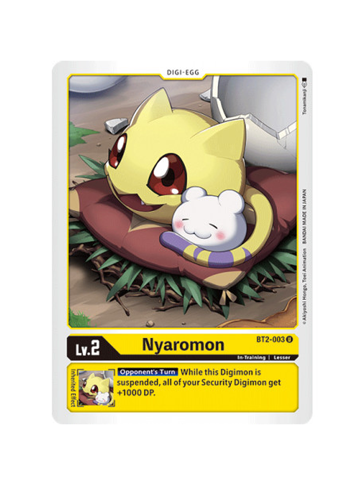 BT2-003 U Nyaromon Digi-Egg  1