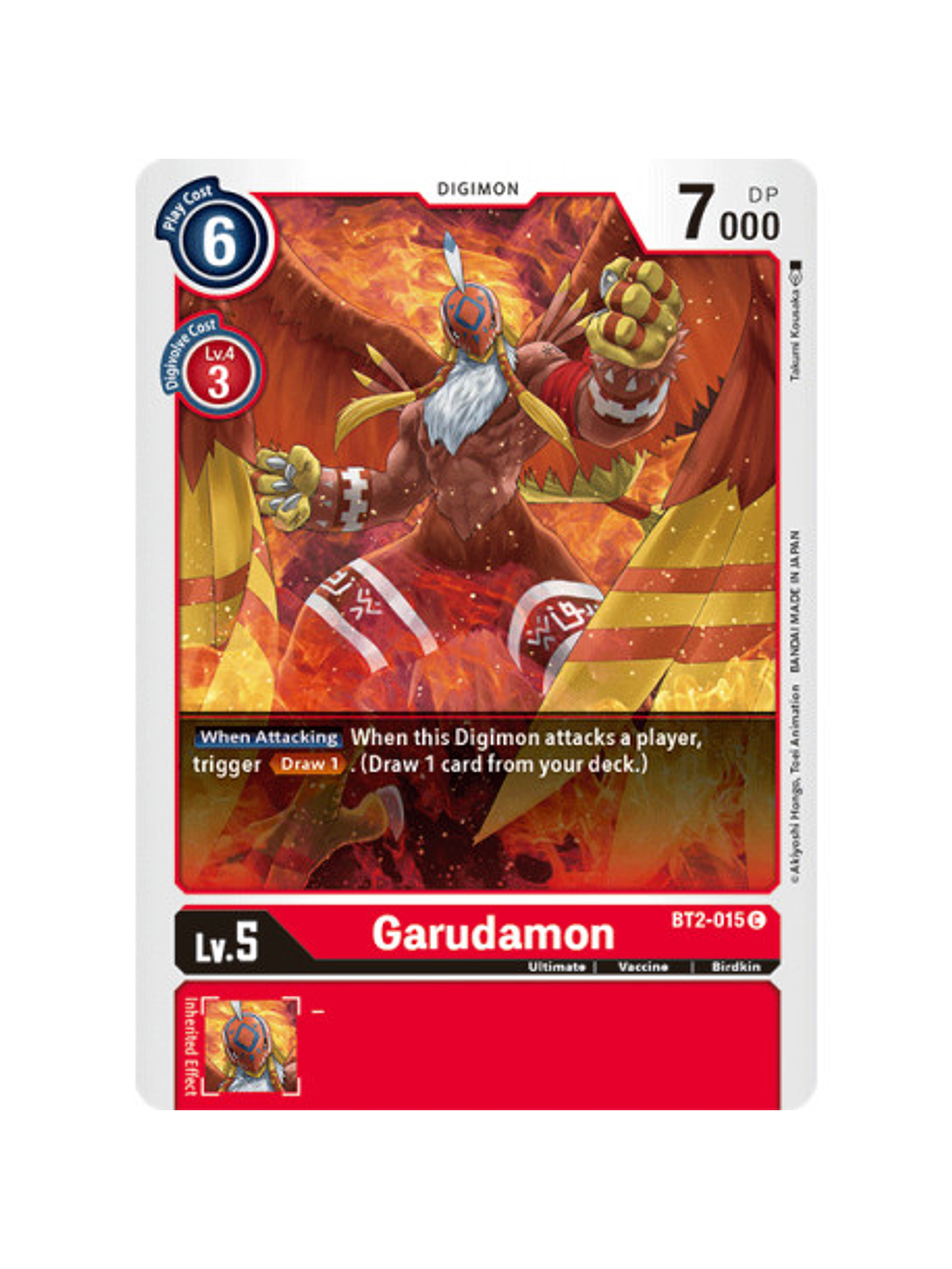 BT2-015 C Garudamon Digimon  1