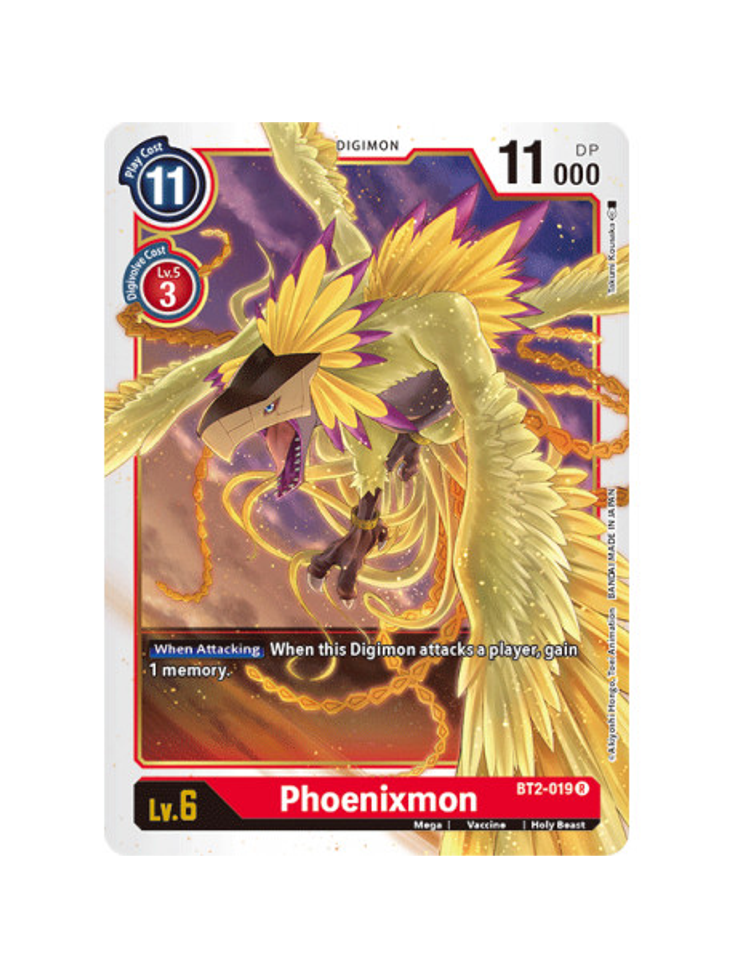BT2-019 R Phoenixmon Digimon  1