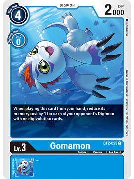 BT2-023 C Gomamon Digimon 