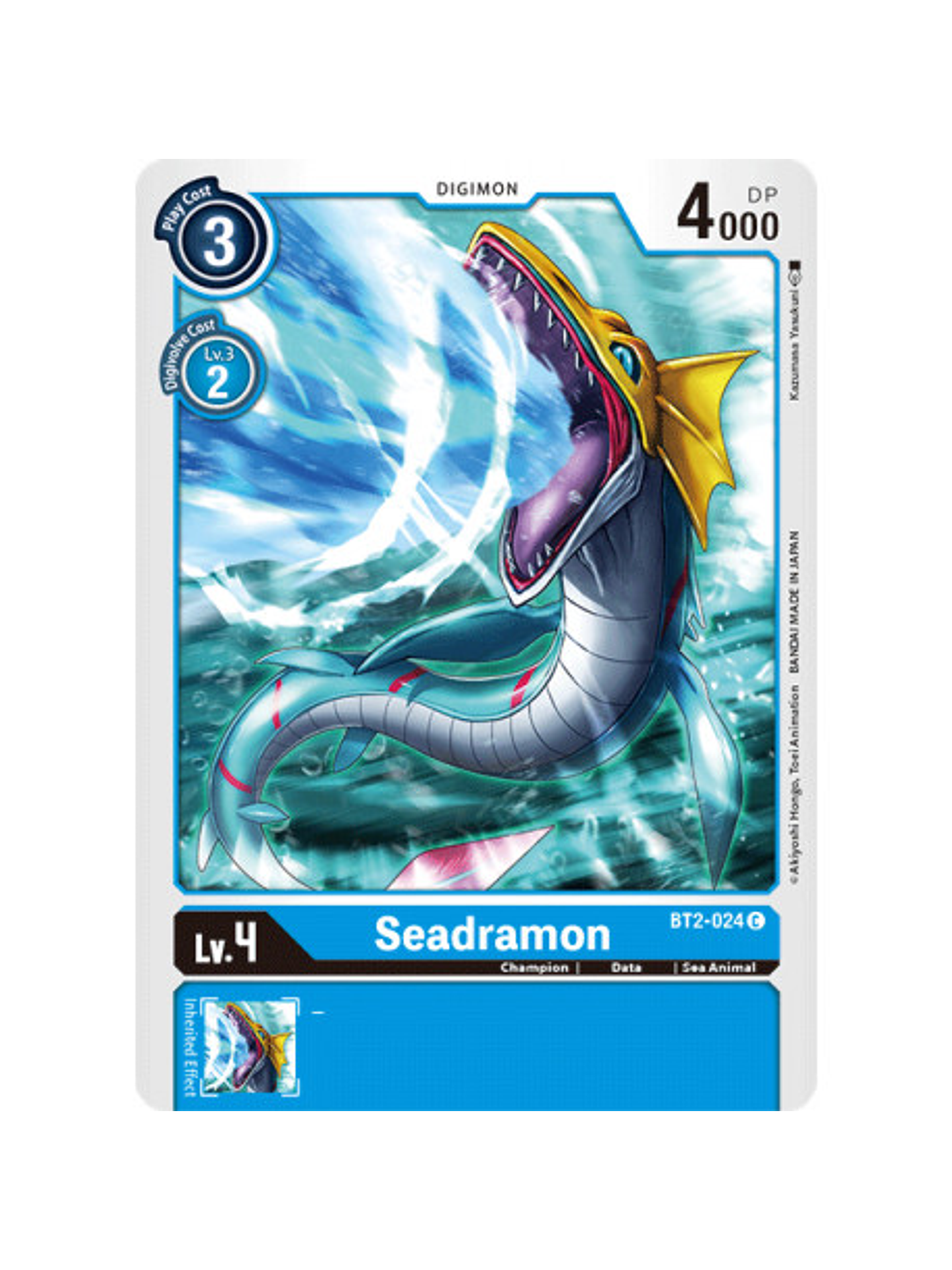 BT2-024 C Seadramon Digimon  1