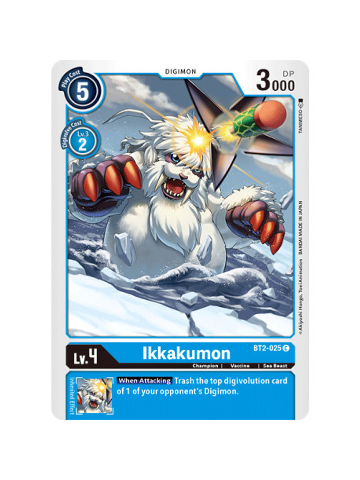 BT2-025 C Ikkakumon Digimon  1