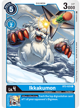 BT2-025 C Ikkakumon Digimon 