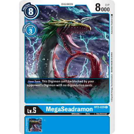 BT2-029 C MegaSeadramon Digimon 