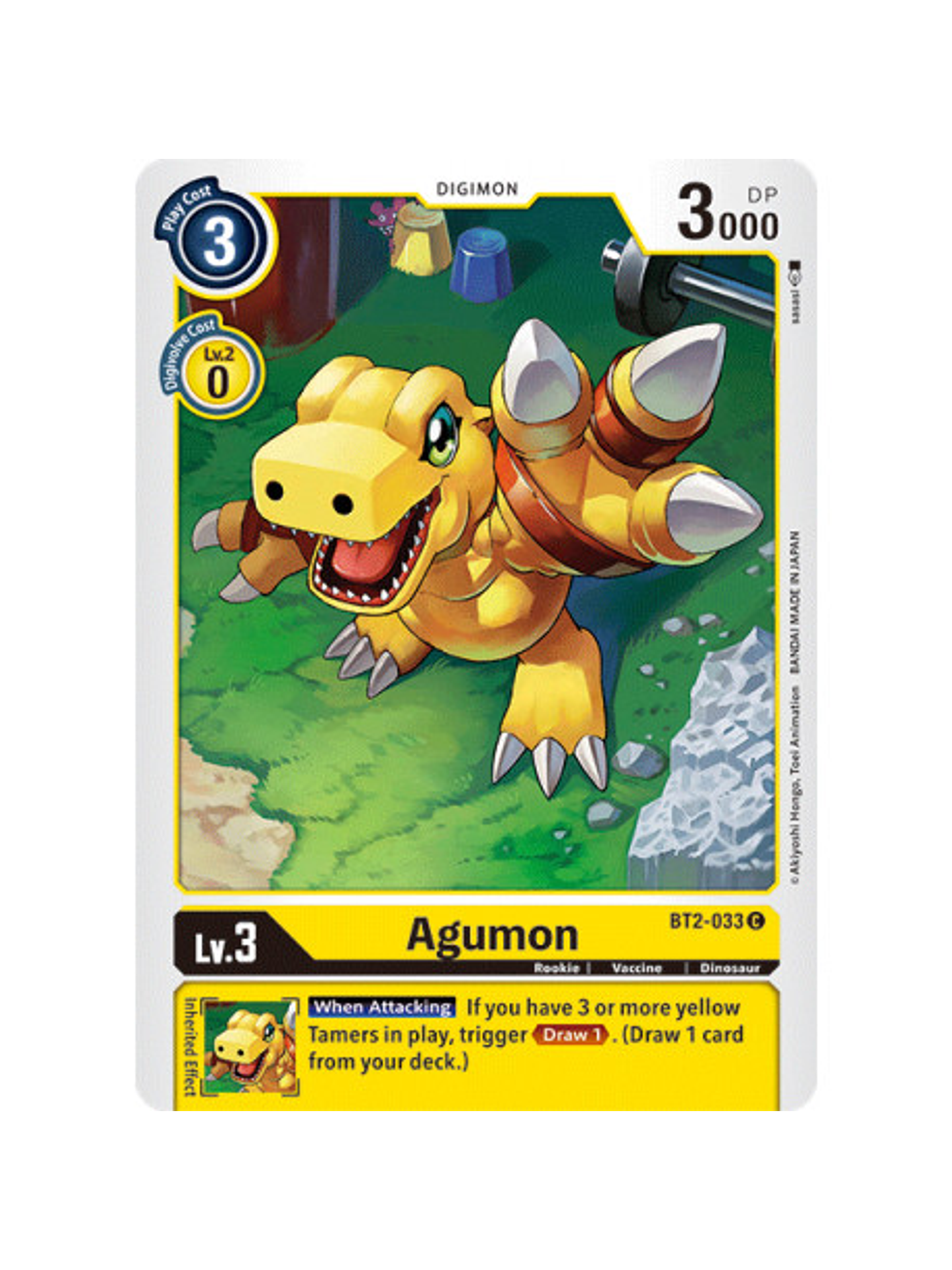 BT2-033 C Agumon Digimon  1