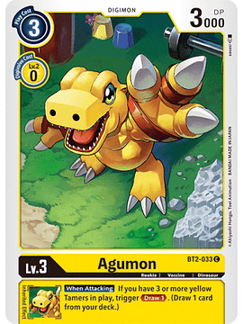 BT2-033 C Agumon Digimon 