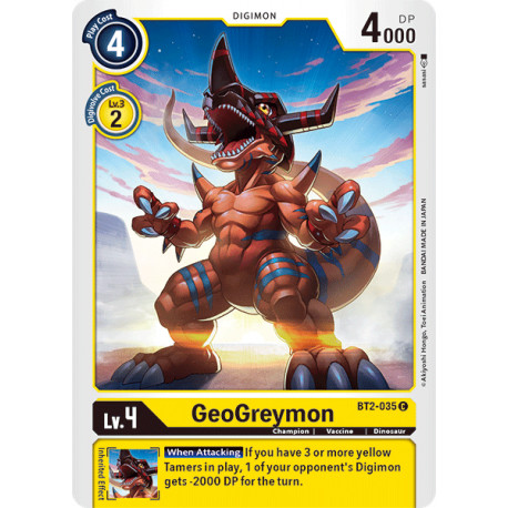 BT2-035 C GeoGreymon Digimon 