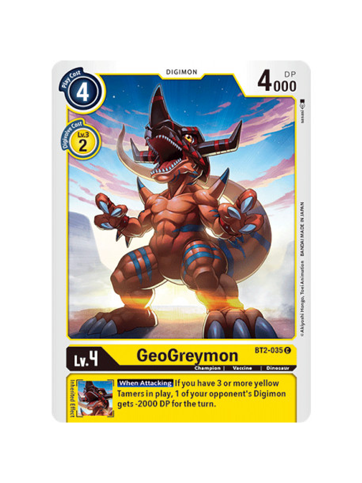 BT2-035 C GeoGreymon Digimon  1
