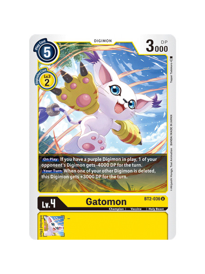 BT2-036 U Gatomon Digimon  1