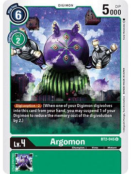 BT2-045 U Argomon Digimon 