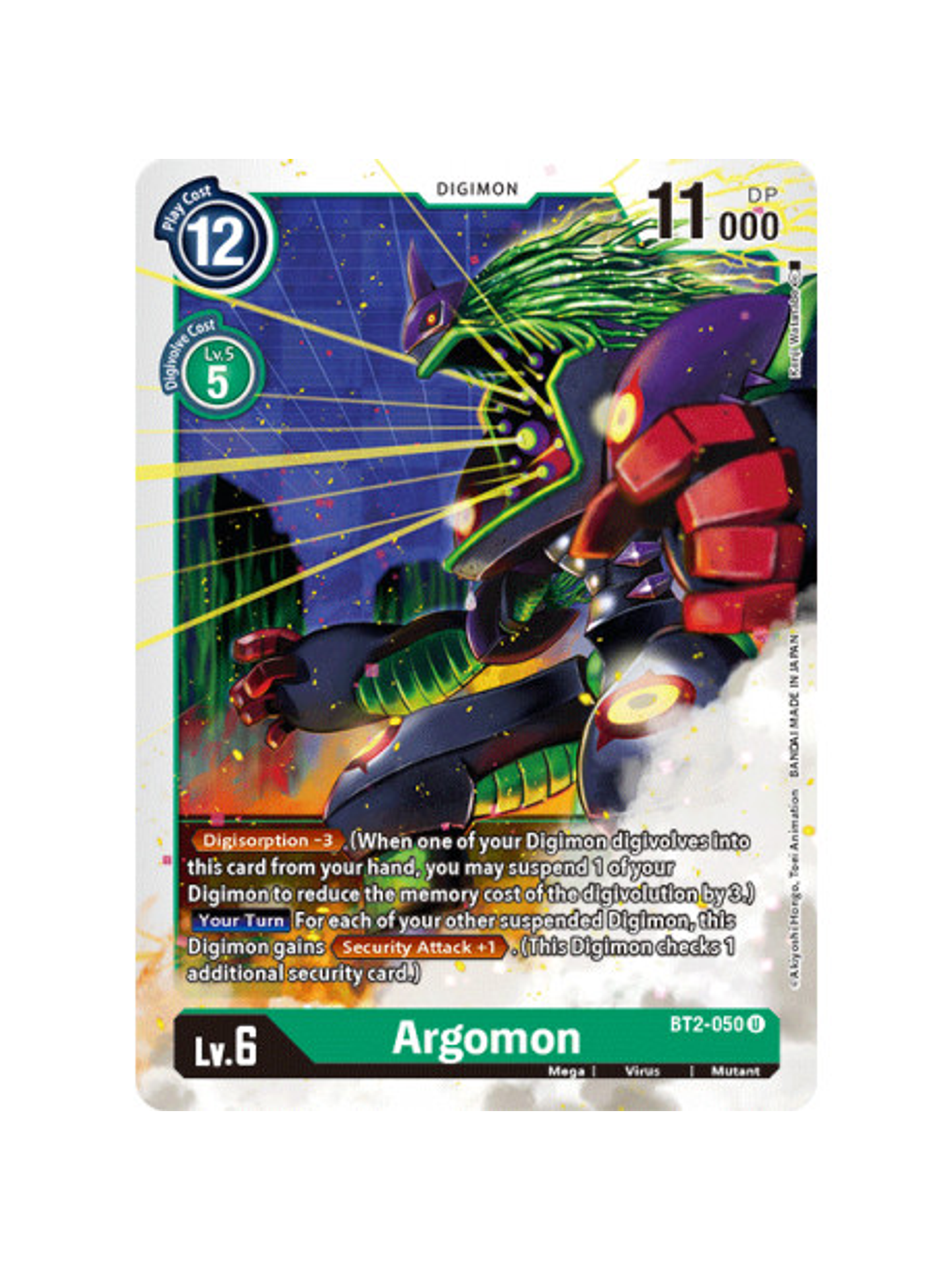 BT2-050 U Argomon Digimon  1