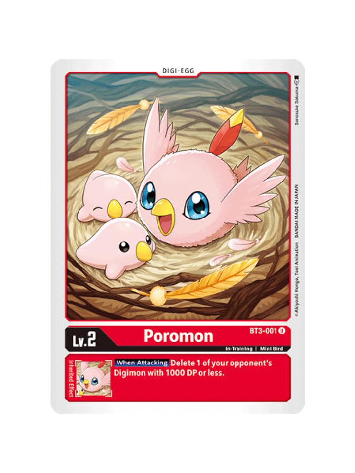 BT3-001 U Poromon Digi-Egg  1