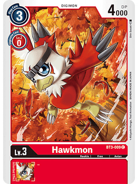 BT3-009 C Hawkmon Digimon 