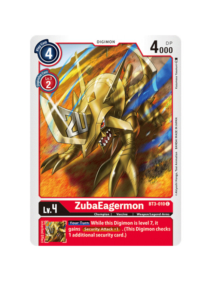 BT3-010 C ZubaEagermon Digimon  1