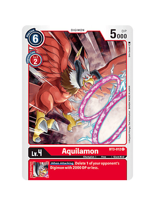 BT3-012 C Aquilamon Digimon 