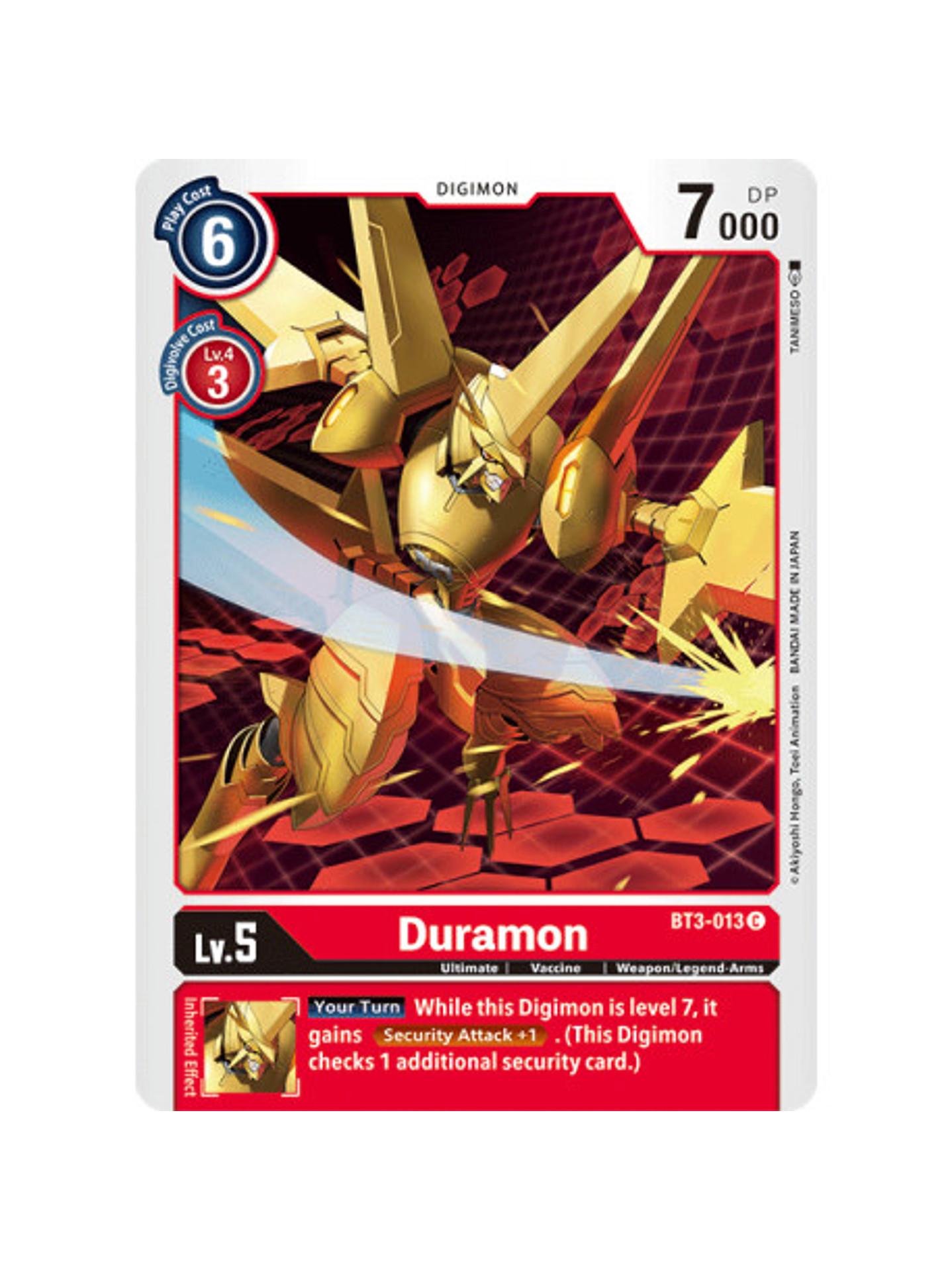 BT3-013 C Duramon Digimon  1