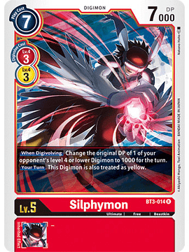 BT3-014 R Silphymon Digimon 