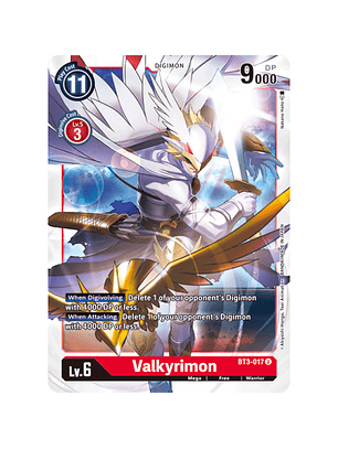 BT3-017 U Valkyrimon Digimon 