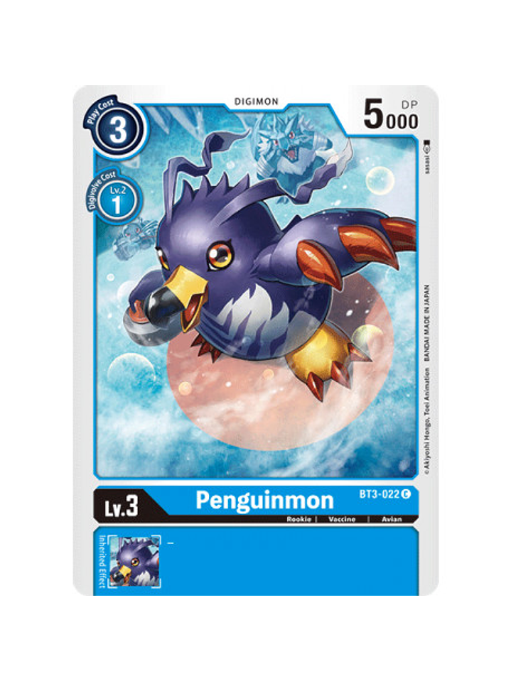 BT3-022 C Penguinmon Digimon  1