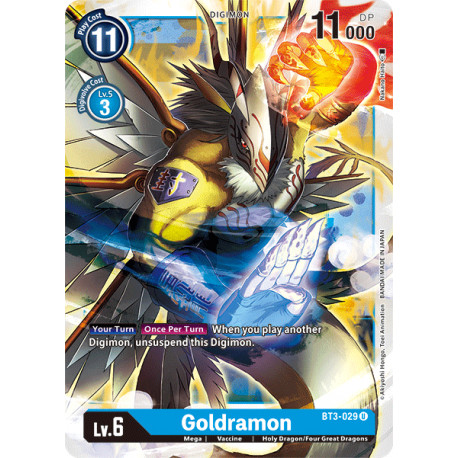 BT3-029 U Goldramon Digimon 