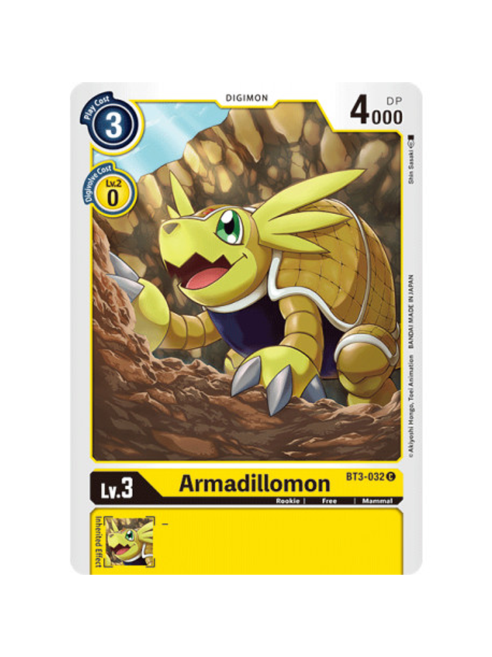 BT3-032 C Armadillomon Digimon  1