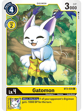 BT3-035 C Gatomon Digimon 