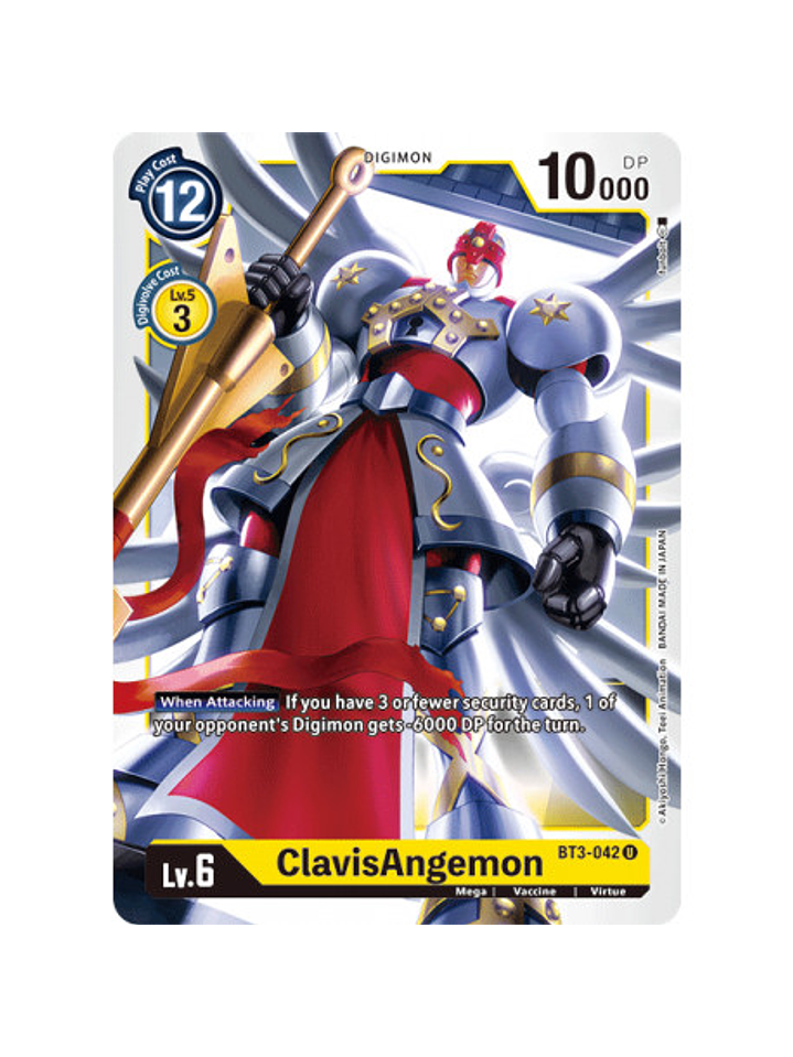 BT3-042 U ClavisAngemon Digimon  1