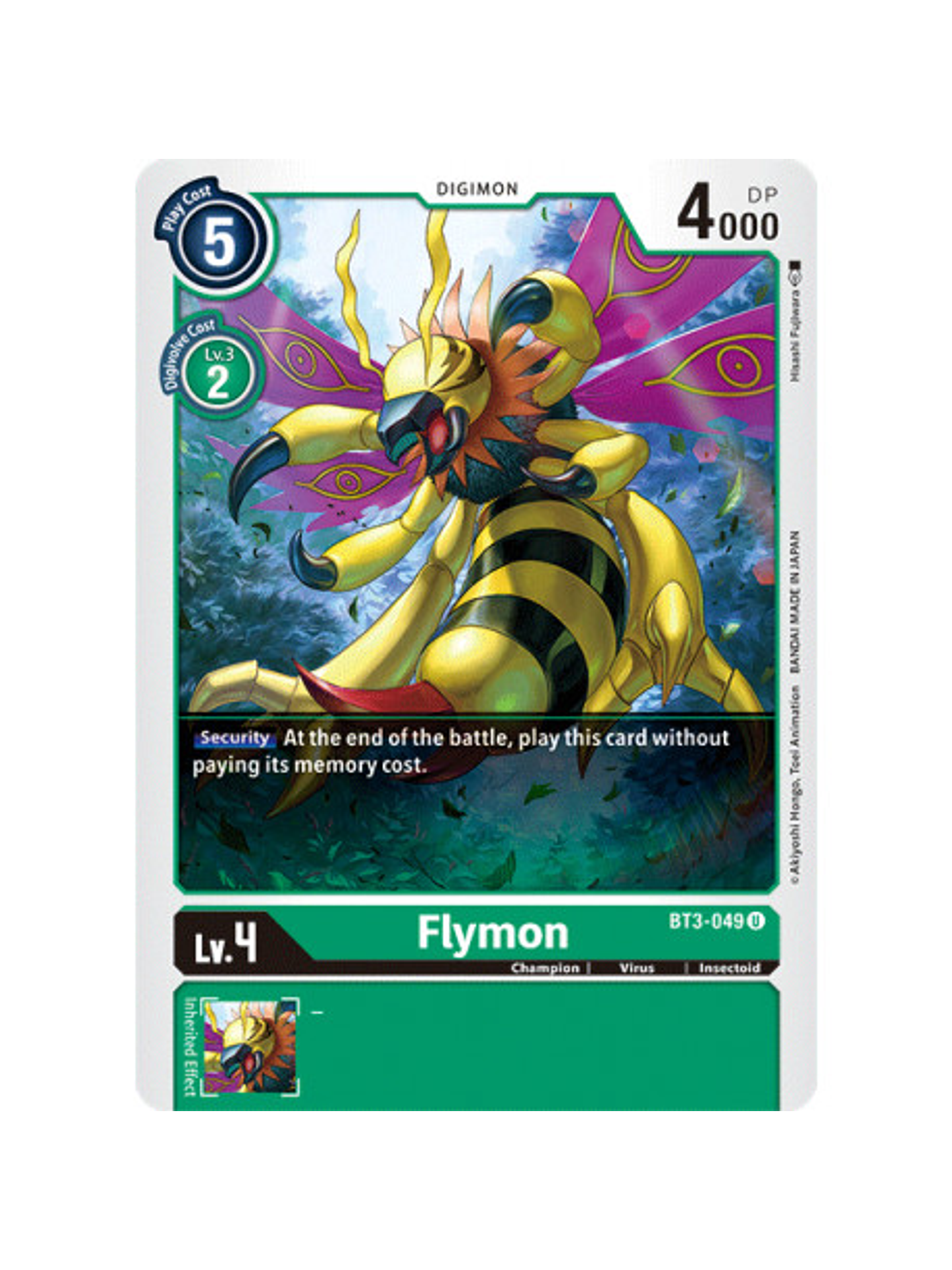 BT3-049 U Flymon Digimon  1